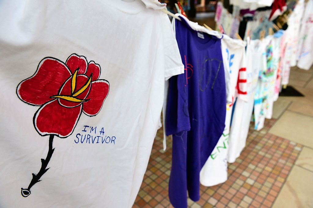 Vera House clothesline project to end domestic violence.